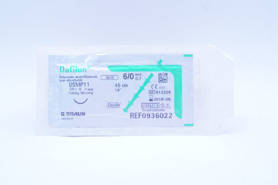 Braun 0936022 6/0 Dafilon Monofilament DSMP11 3/8c 11mm 18inch (x)